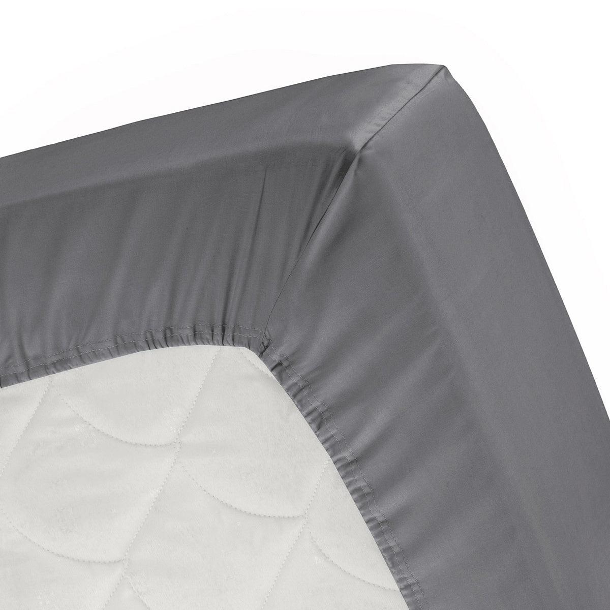 Topper Spannbettlaken Single Split Jersey anthrazit