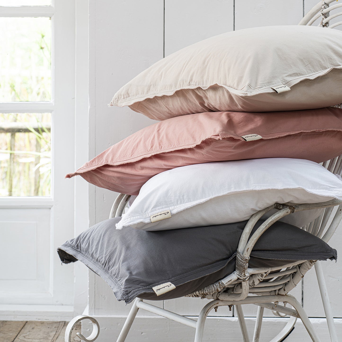 Moon duvet cover cotton sand