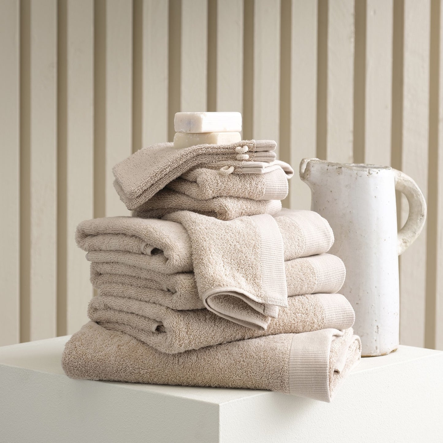 Weekend washand taupe (3 stuks)