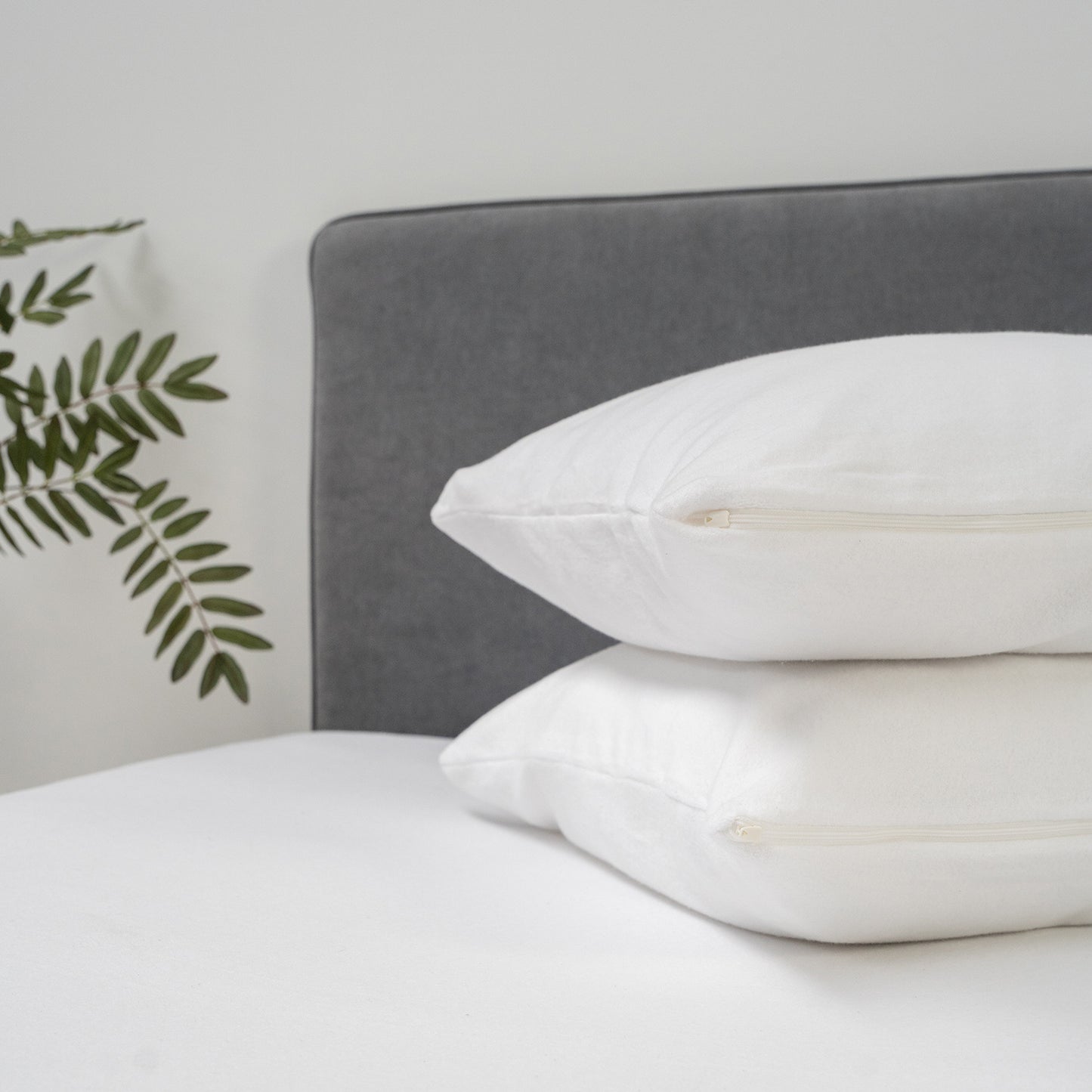 Kussensloop premium molton met rits