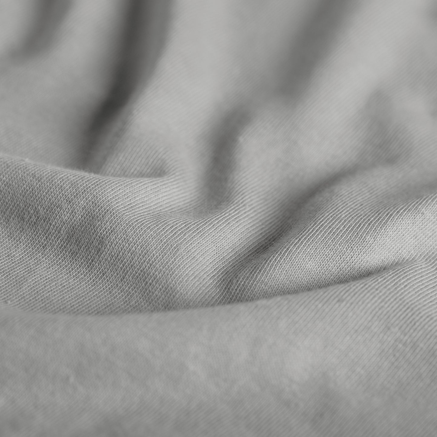 Topper hoeslaken enkele split double jersey lichtgrijs