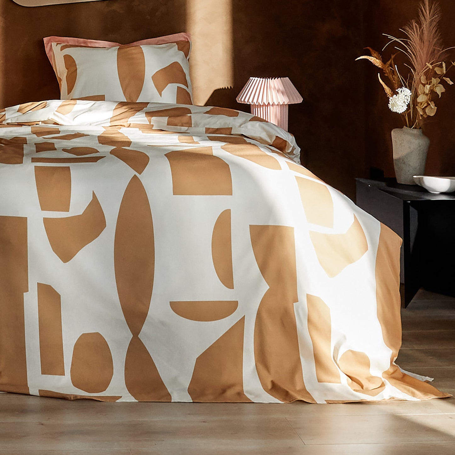 Barista dekbedovertrek katoen karamel