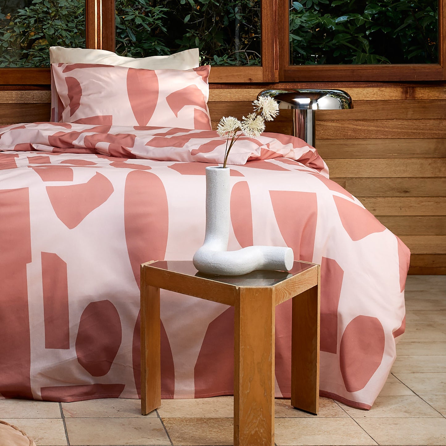 Barista dekbedovertrek katoen roze