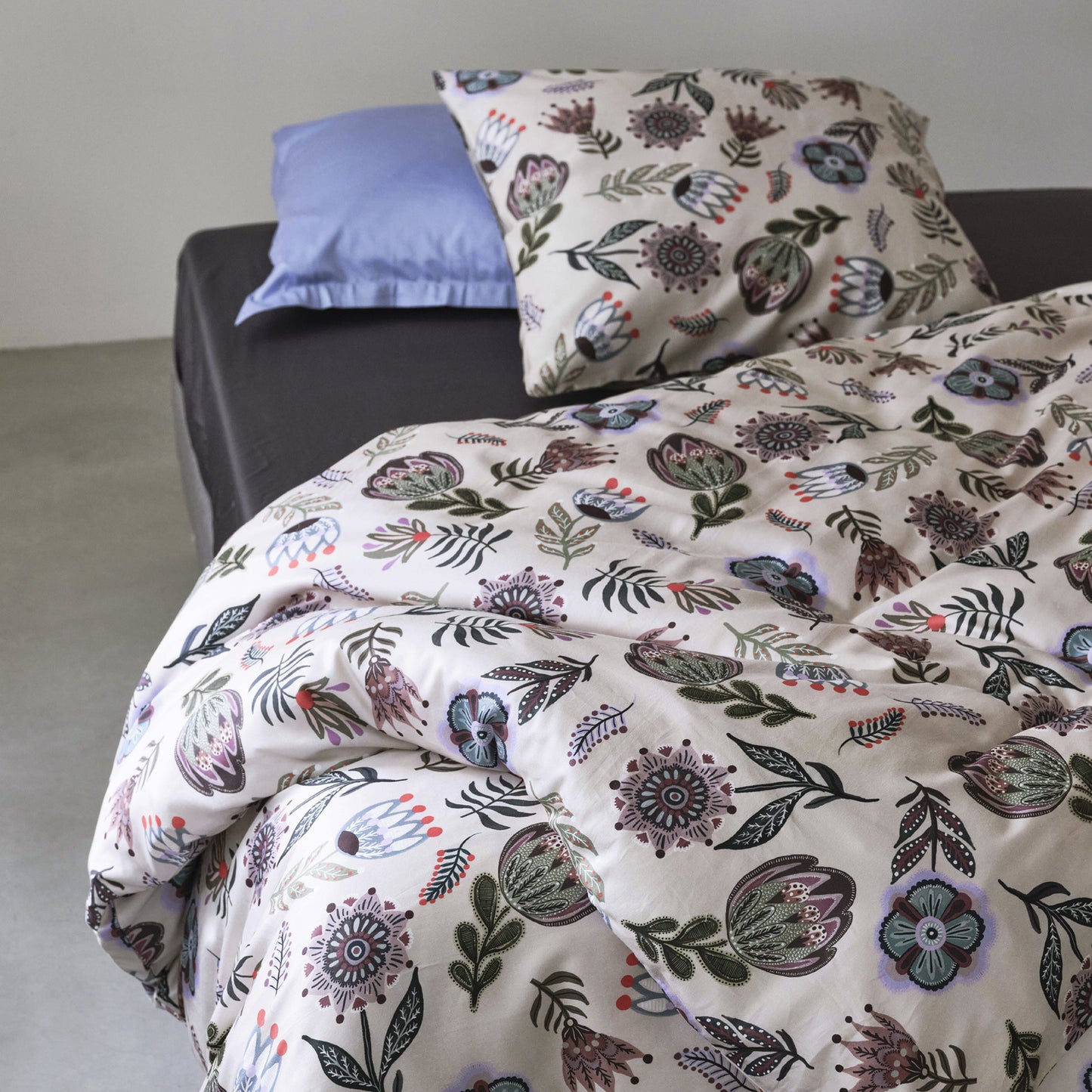 Cocon duvet cover set cotton satin multi