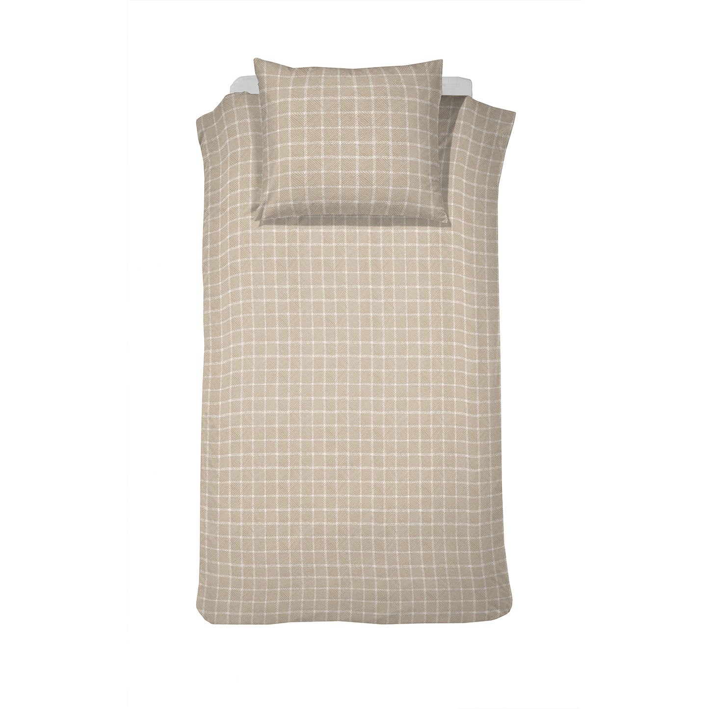 Carre dekbedovertrek flanel naturel
