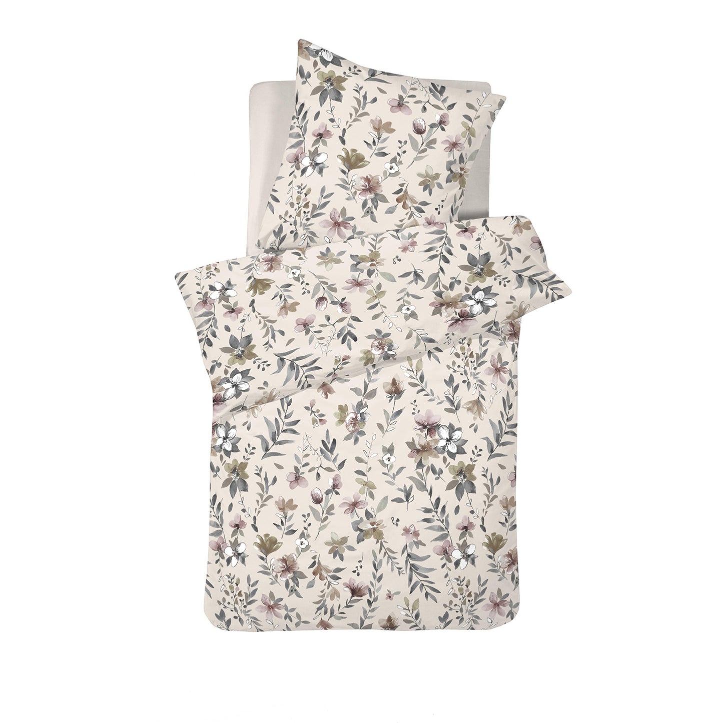 Botanica dekbedovertrekset flanel beige