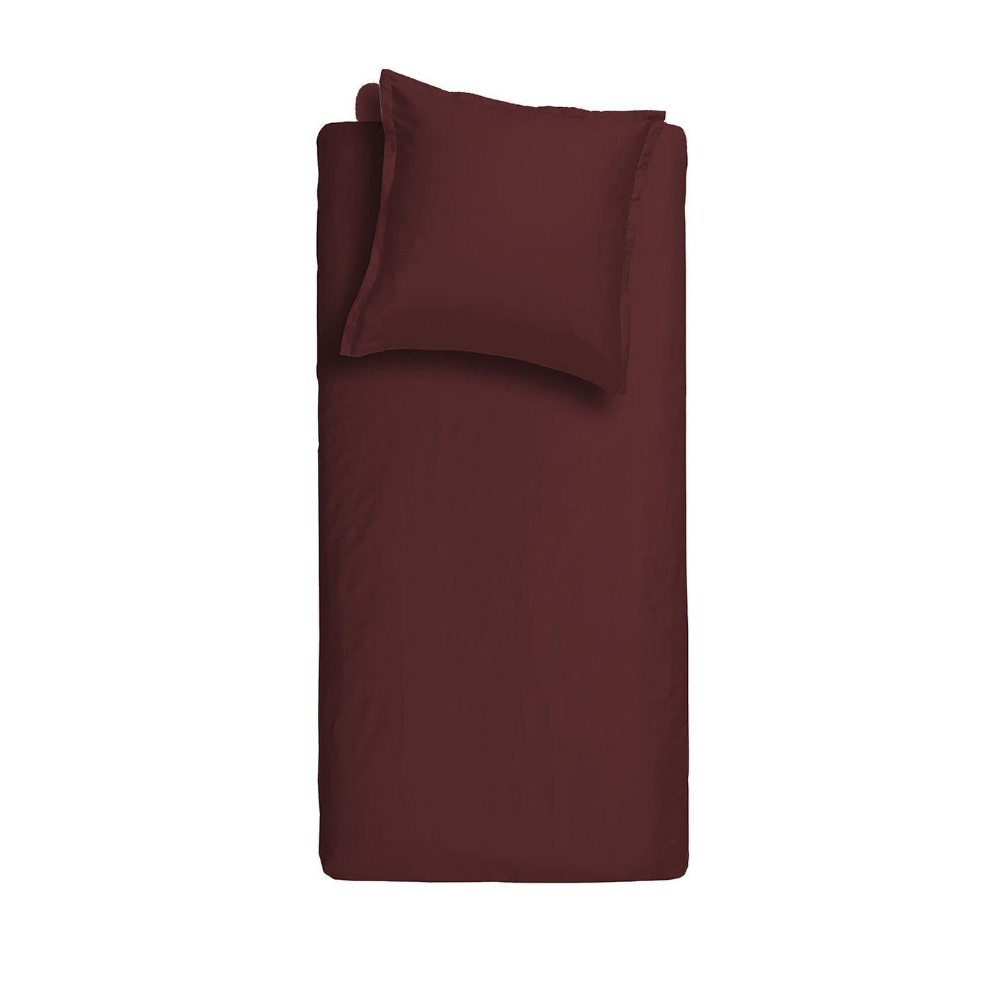 Sundays duvet cover cotton satin burgundy