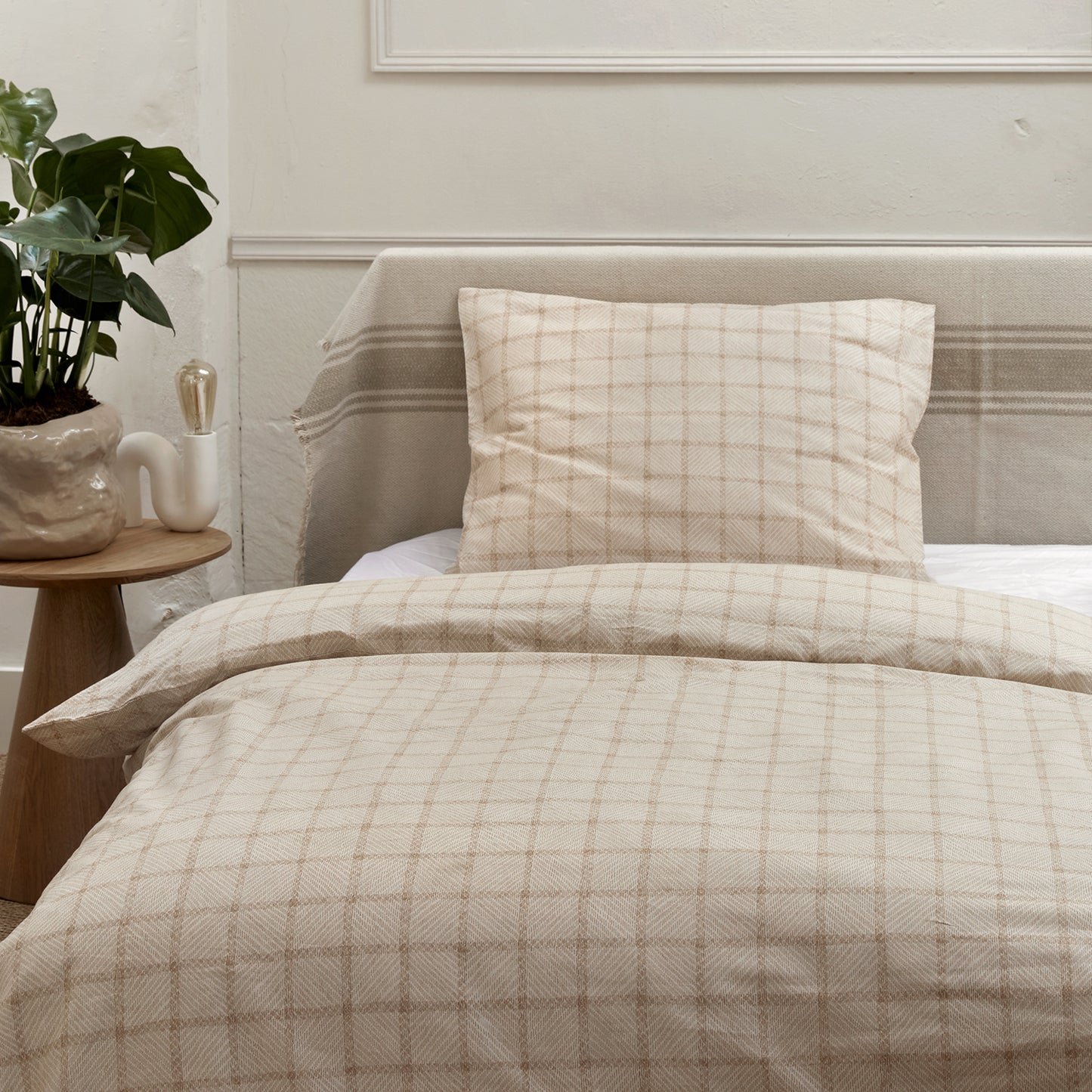 Brecht dekbedovertrek katoen wit