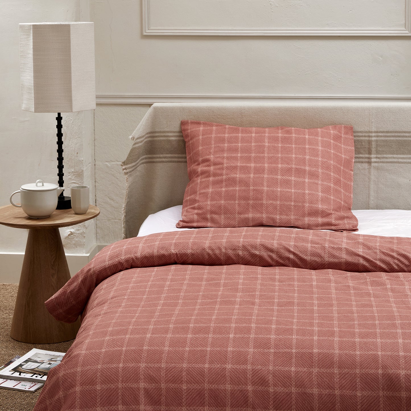 Brecht dekbedovertrek katoen terra