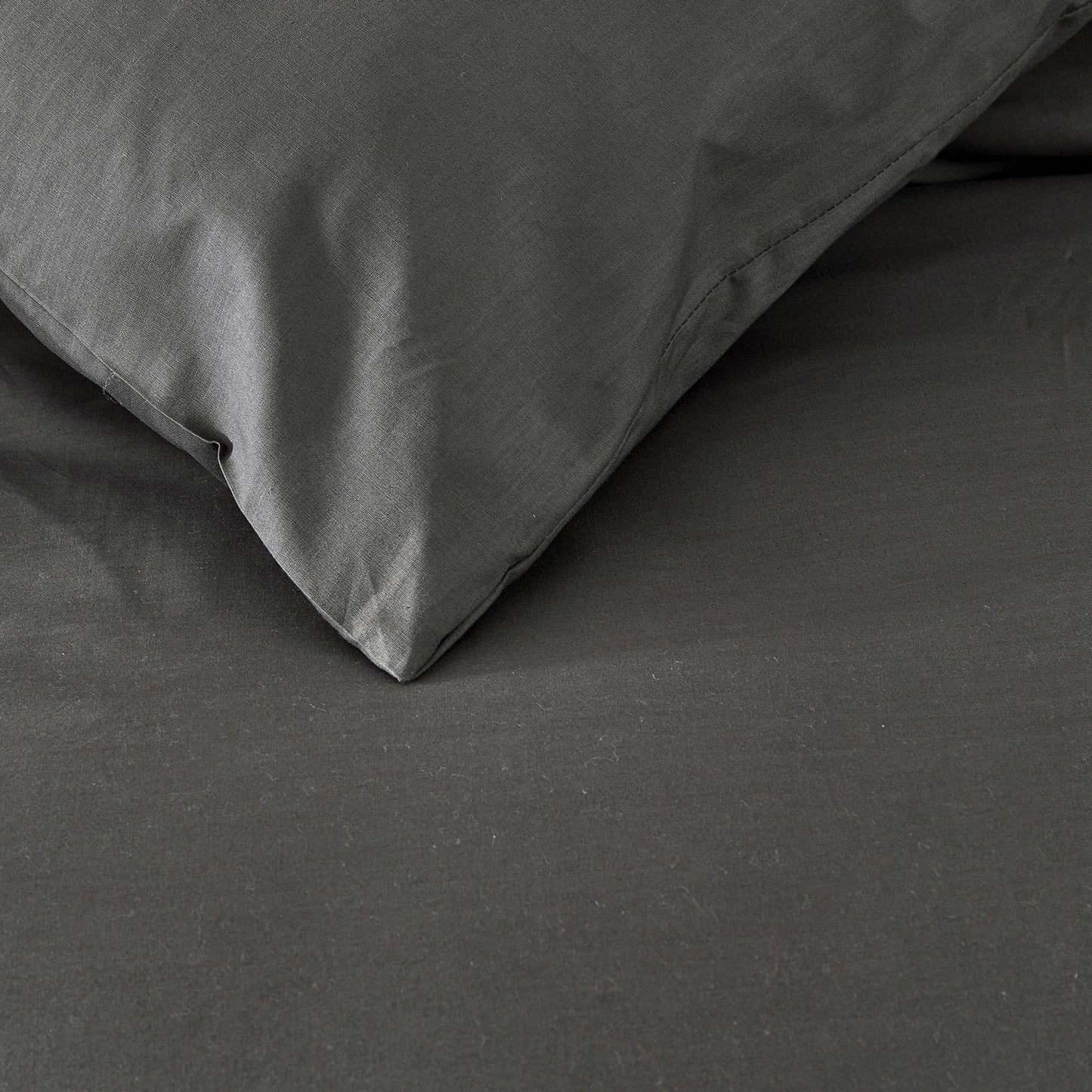 Weekend Bettbezug Baumwolle anthrazit