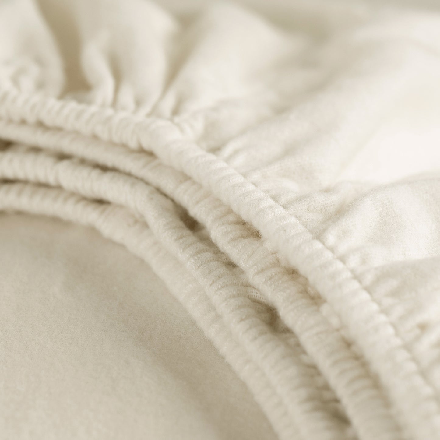 Topper hoeslaken flanel ivoor