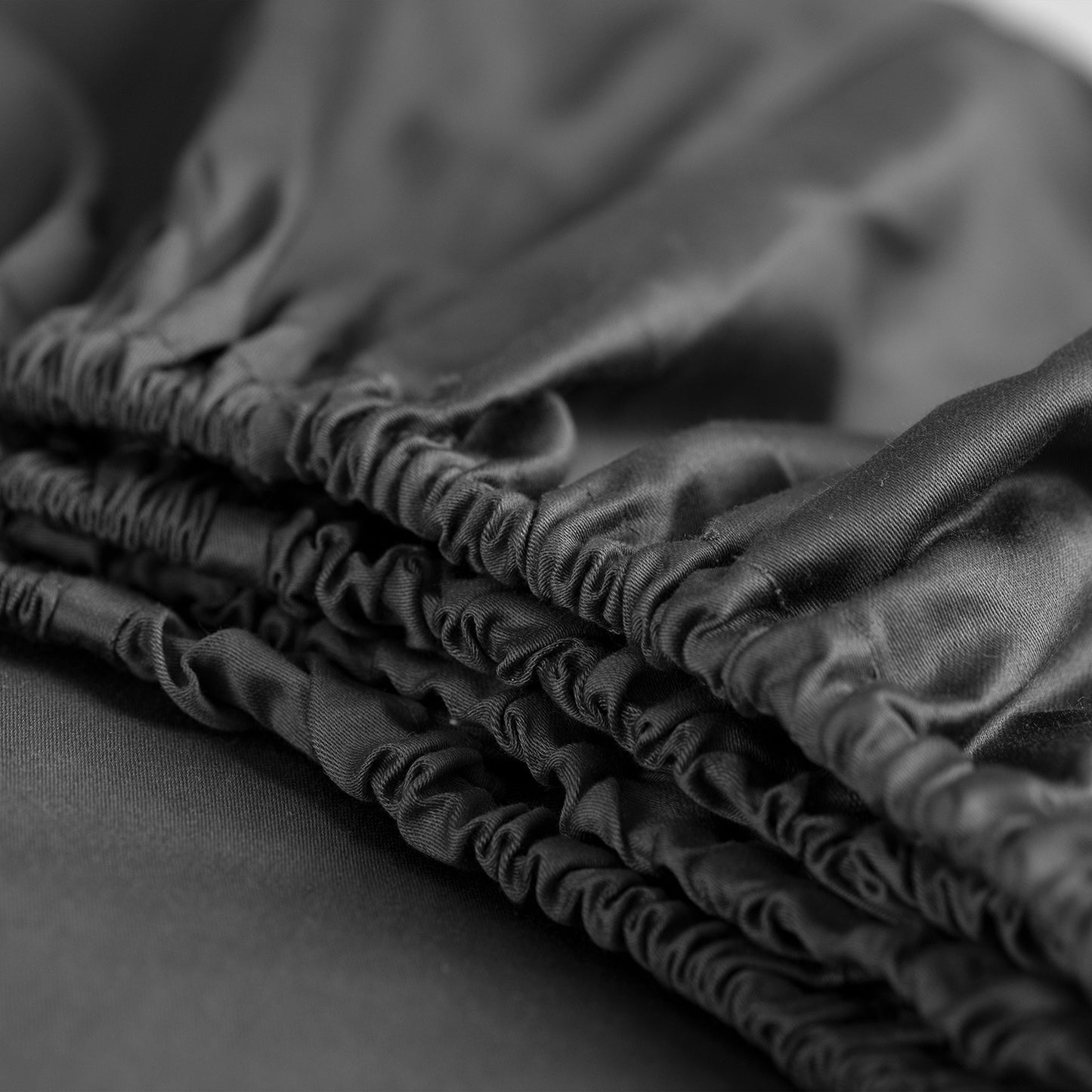 Topper fitted sheet cotton satin anthracite