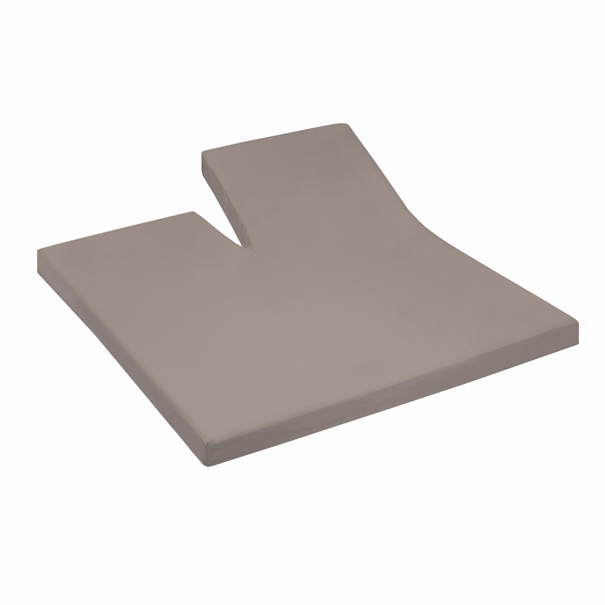 Topper fitted sheet single split jersey taupe