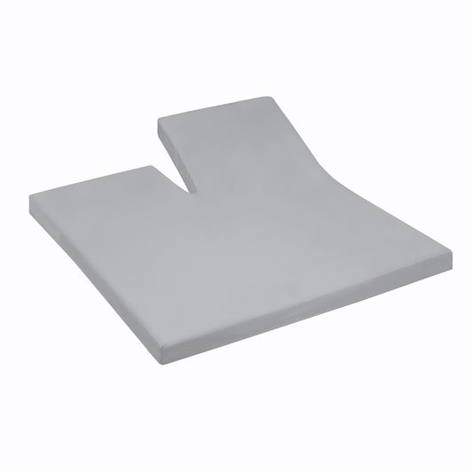 Topper fitted sheet single split jersey light gray