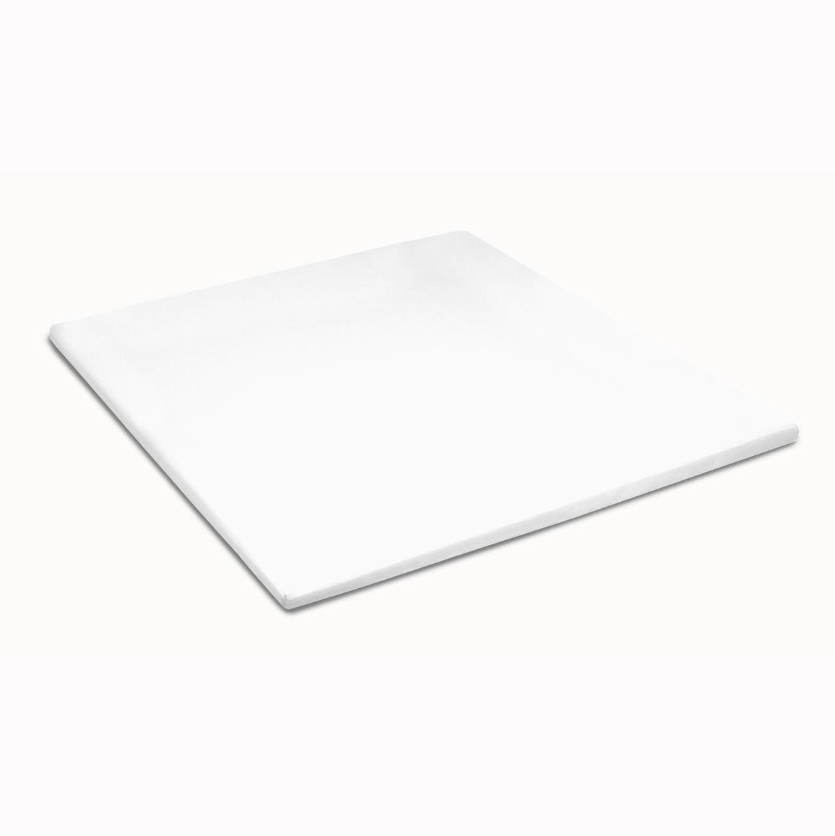 Topper fitted sheet stretch molton white