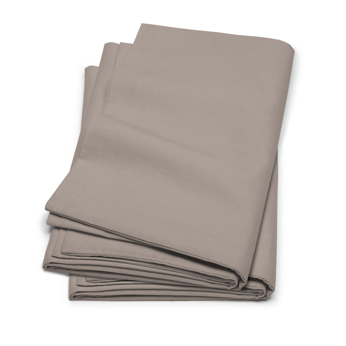 Weekend kussensloopset katoen met rits taupe 40x80