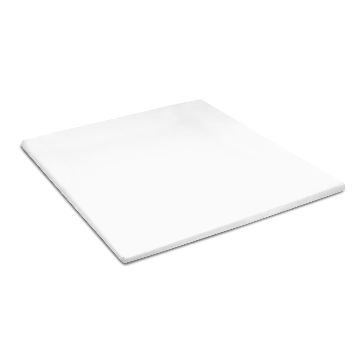 Topper fitted sheet cotton satin white