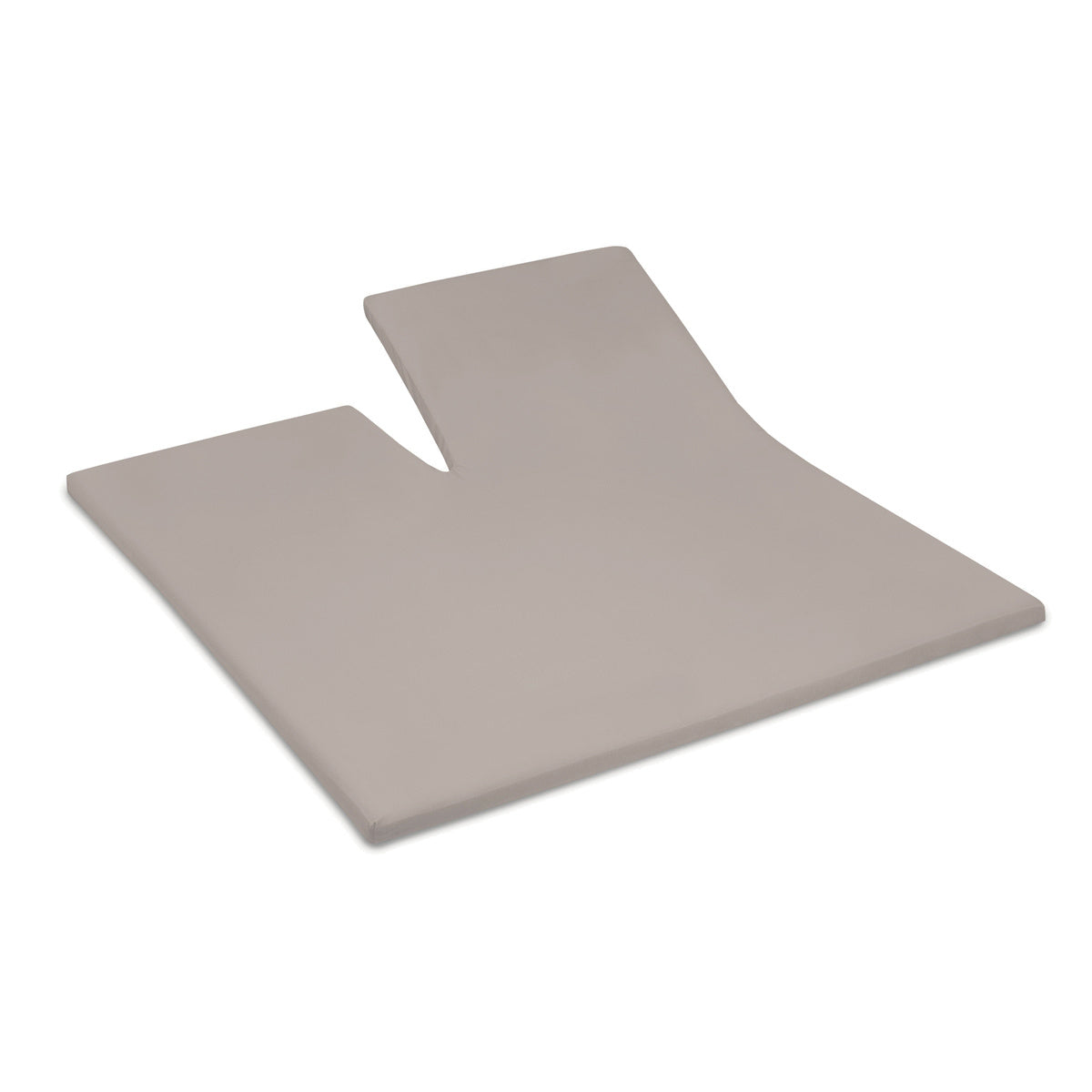 Sundays Topper Spannbettlaken Single Split Baumwollsatin Taupe