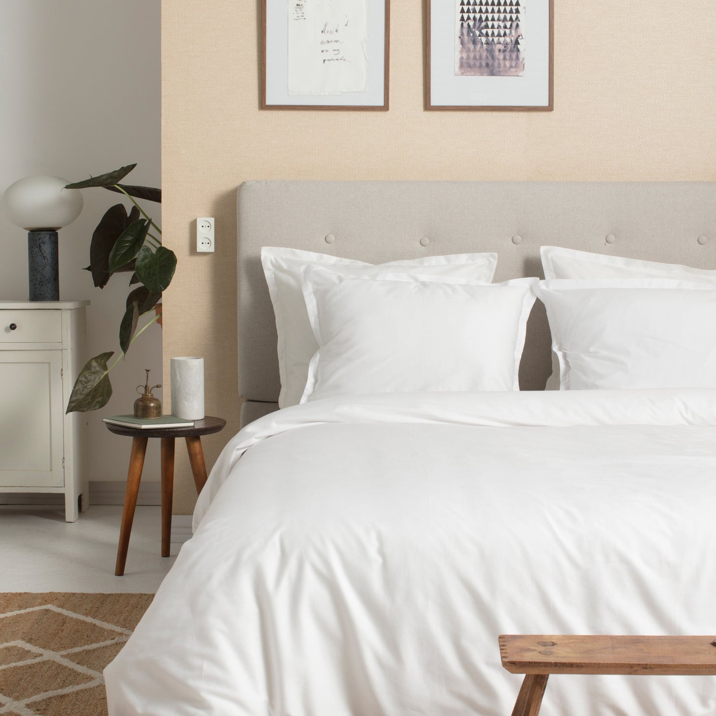Sundays Bettbezug Baumwollsatin weiß