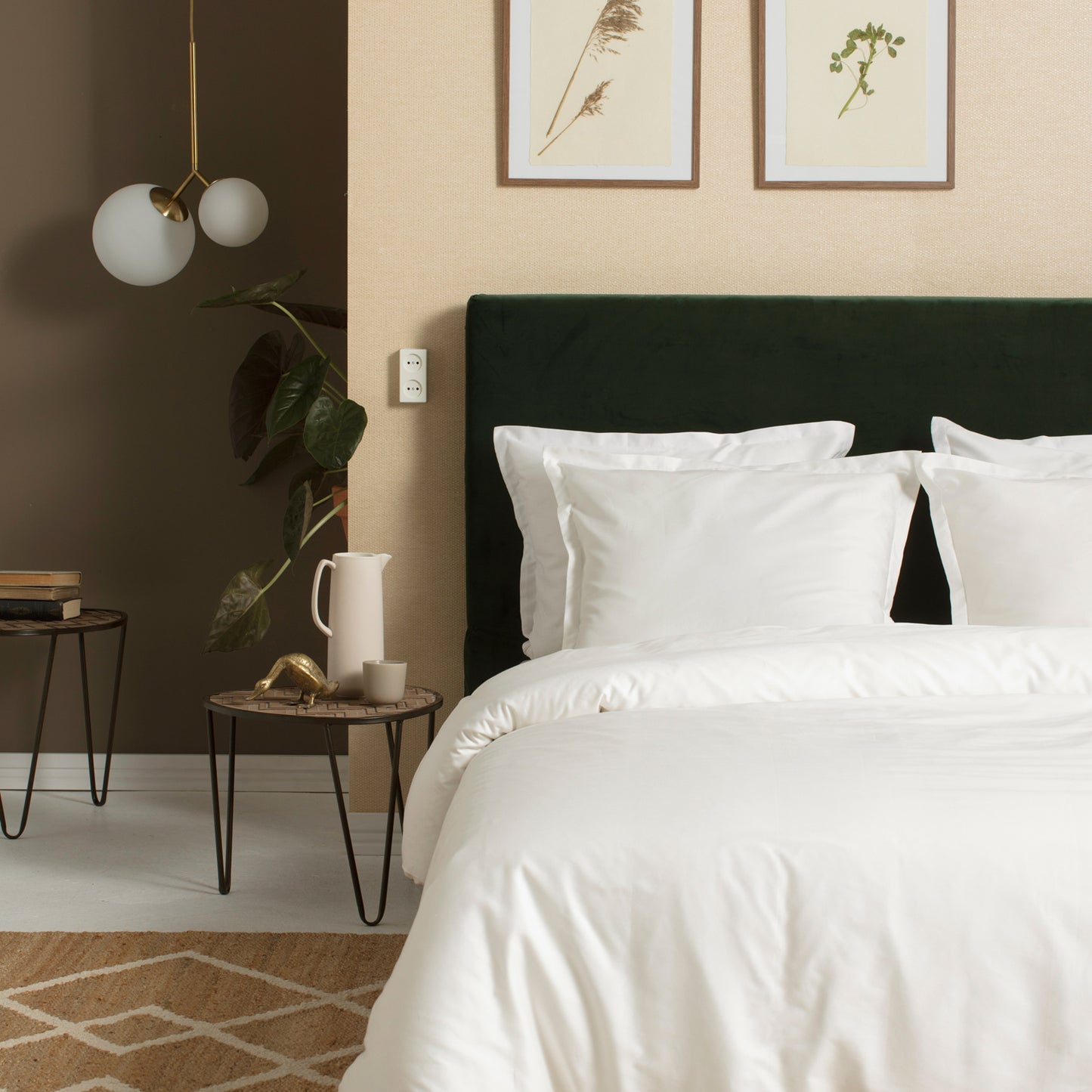 Sundays duvet cover cotton satin ivory