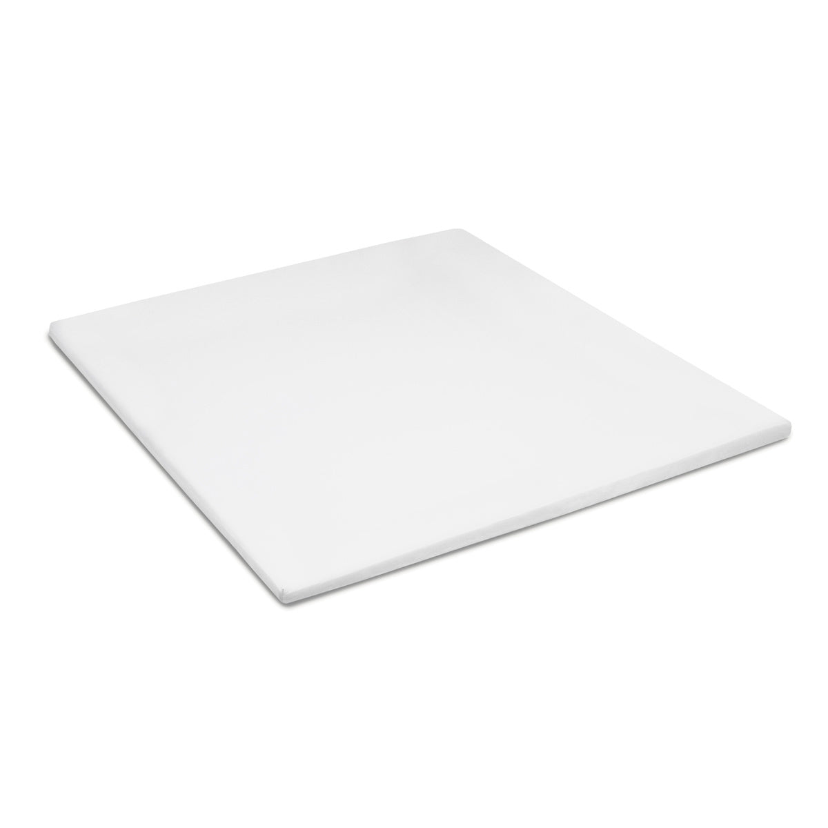 Topper fitted sheet flannel white