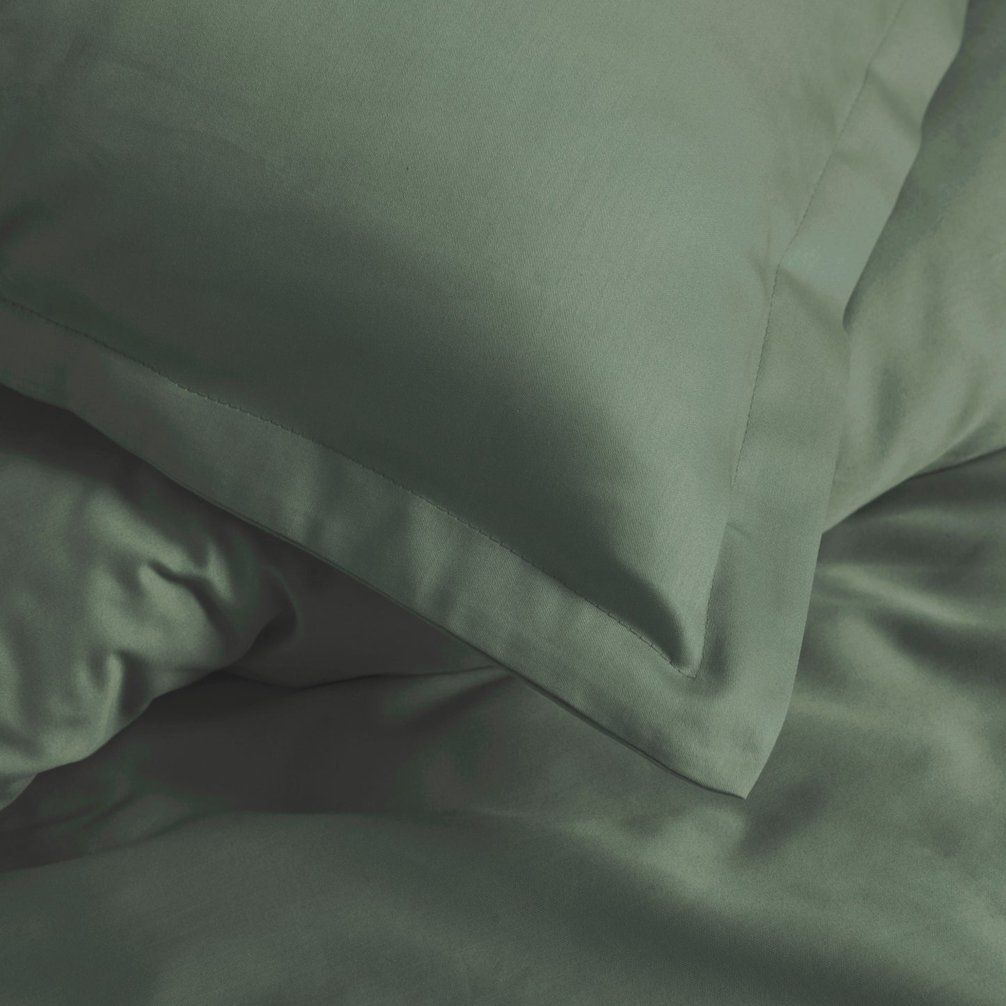 Sundays duvet cover cotton satin green