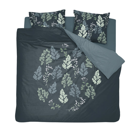 blauwberry dekbedovertrek katoen antraciet