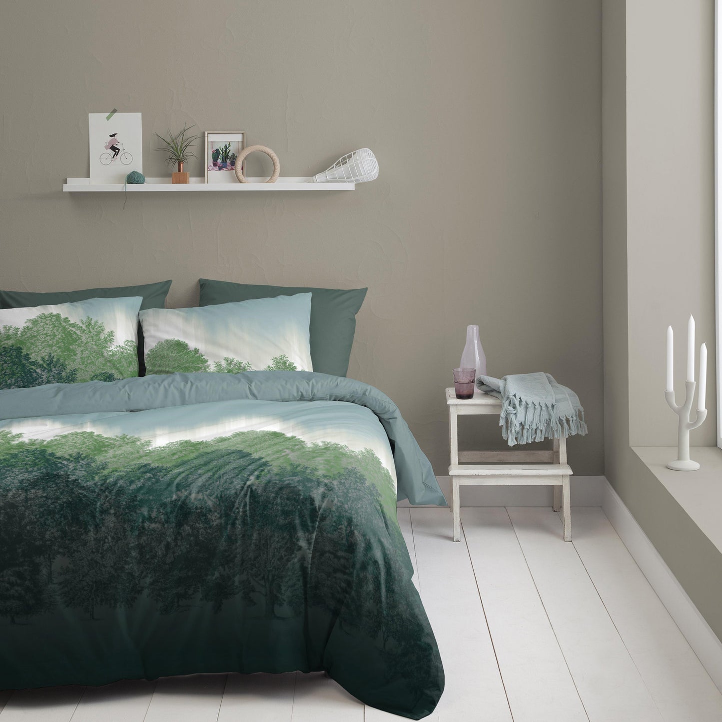 Northern Light Bettbezug Flanell grün