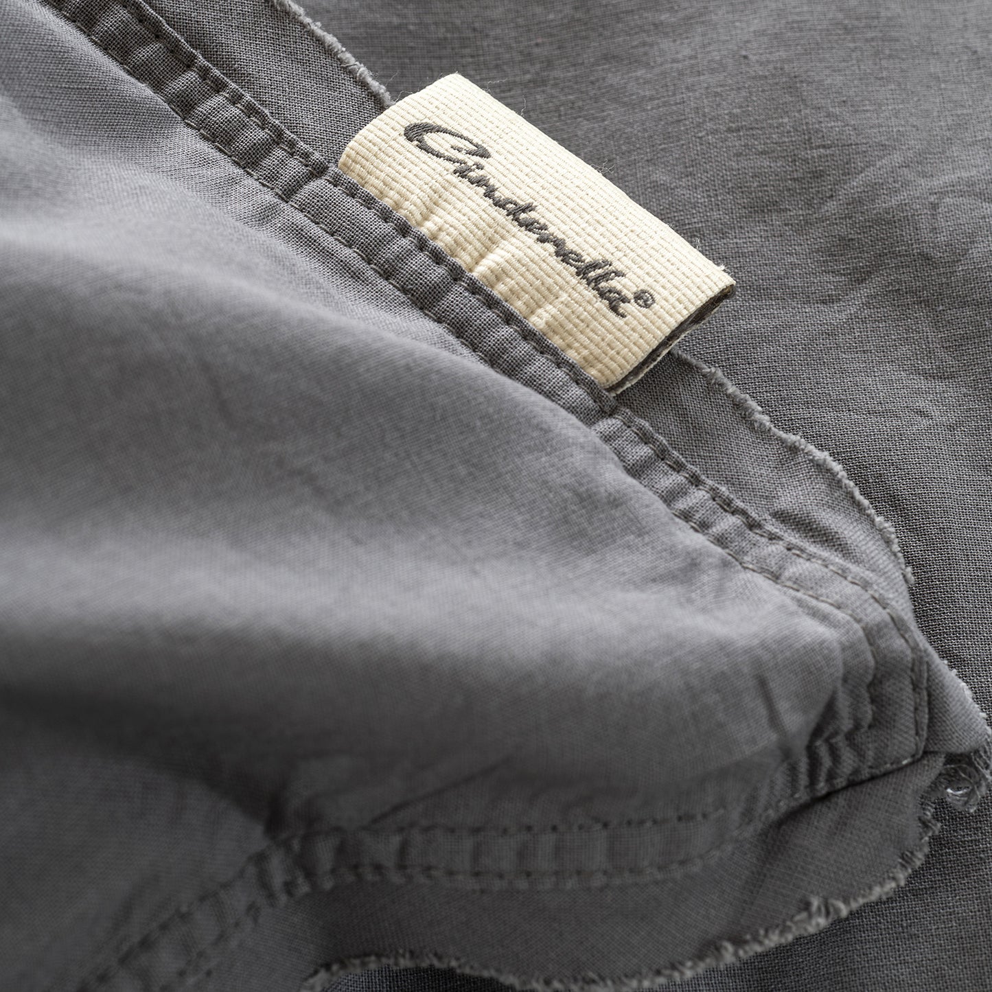 Moon duvet cover cotton anthracite