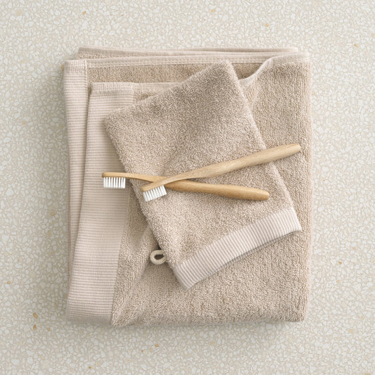 Weekend Waschlappen taupe (3 Stück)