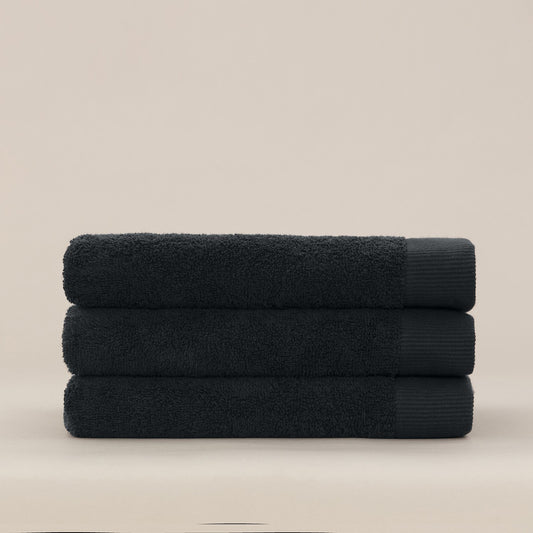 Weekend Handtuch schwarz (3 Stück)