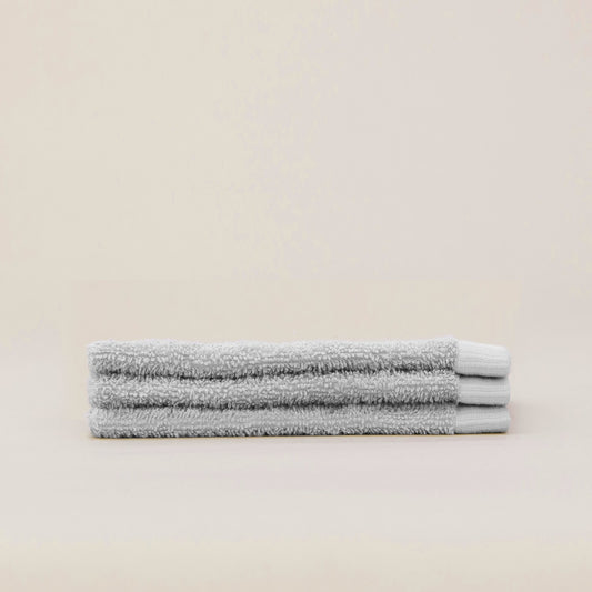 Weekend Waschlappen hellgrau (3 Stück)