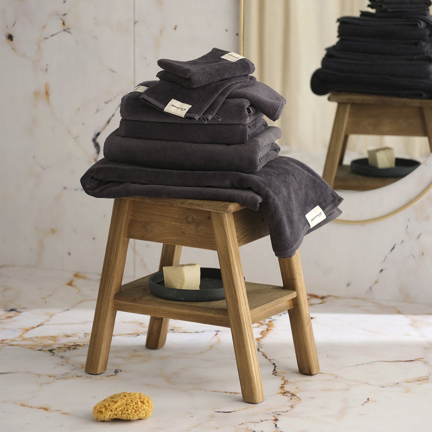 Sundays washand antraciet (2 stuks)