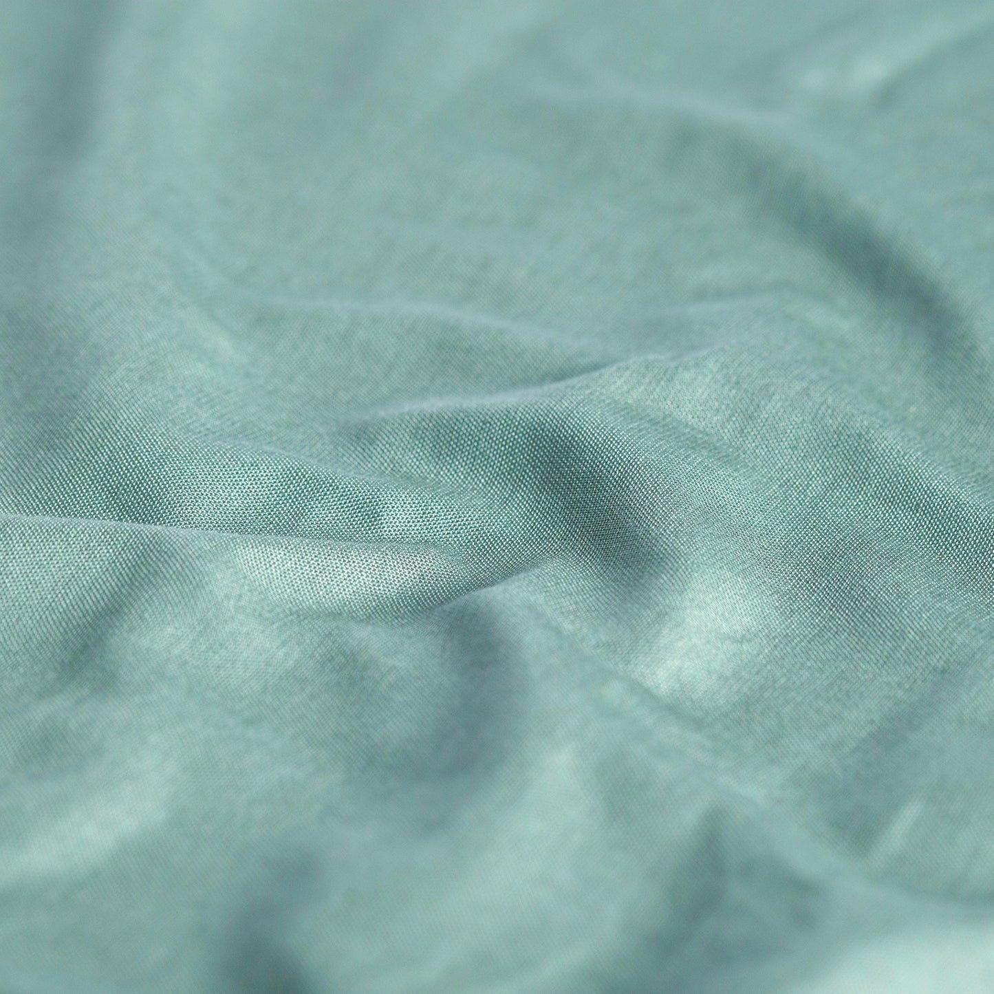 Weekend sheet cotton mineral green