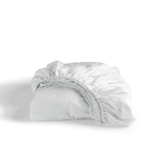 Weekend fitted sheet cotton white