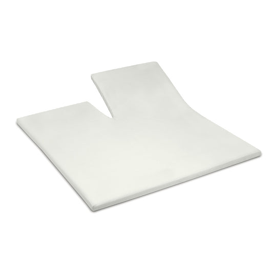 Weekend topper fitted sheet single split topper cotton ivory