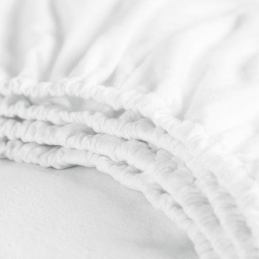 Topper hoeslaken premium molton dubbele split wit