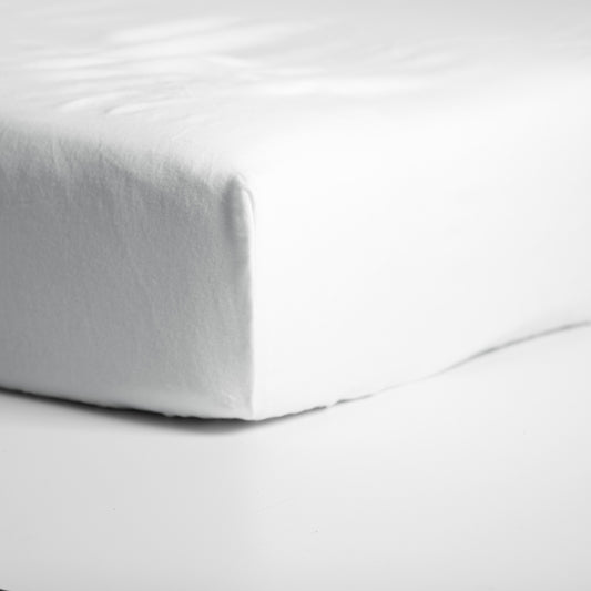 Fitted sheet premium molton high corner white