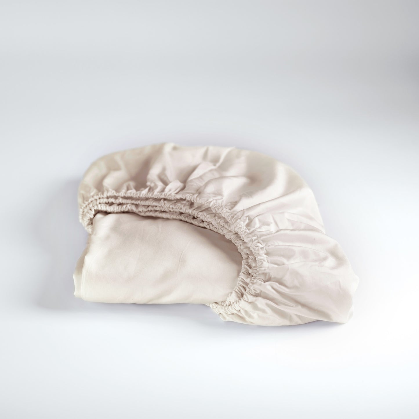 Sundays fitted sheet cotton sateen light sand