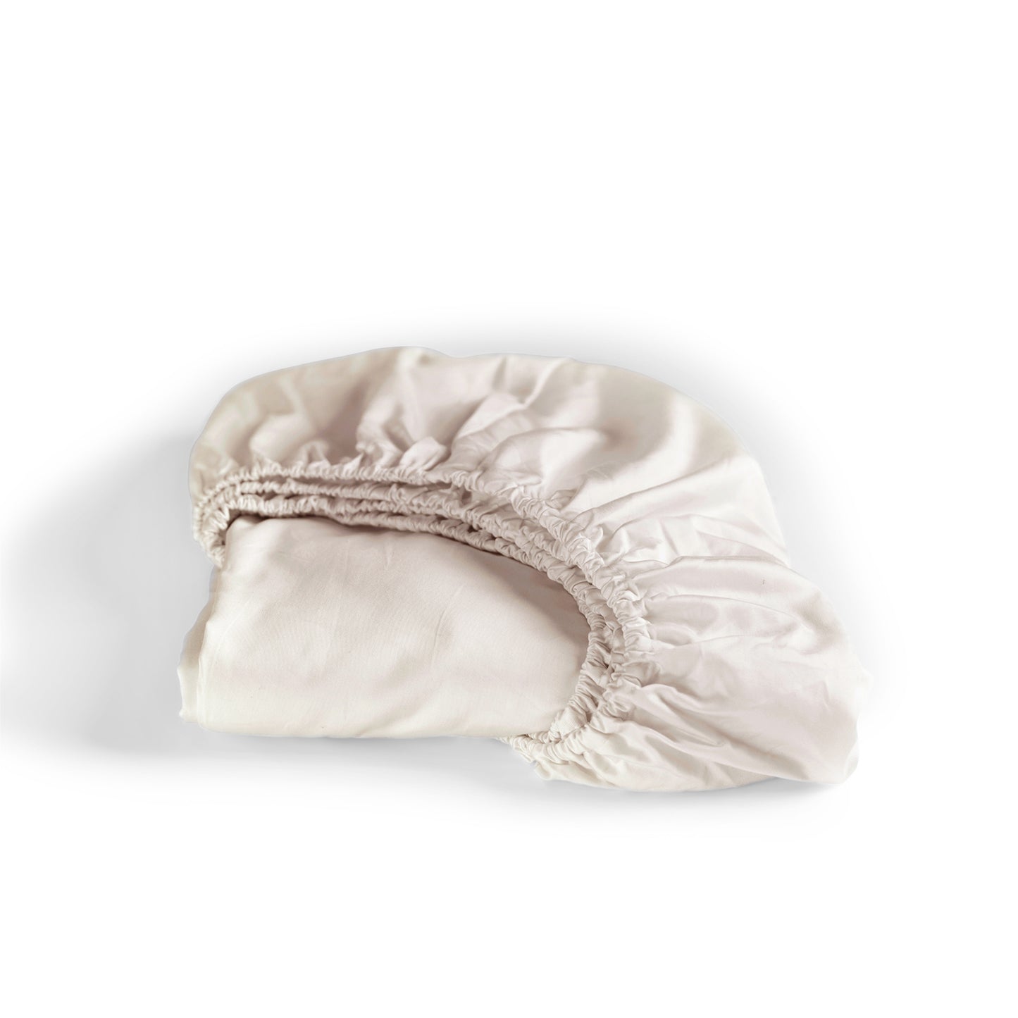 Sundays fitted sheet cotton sateen light sand