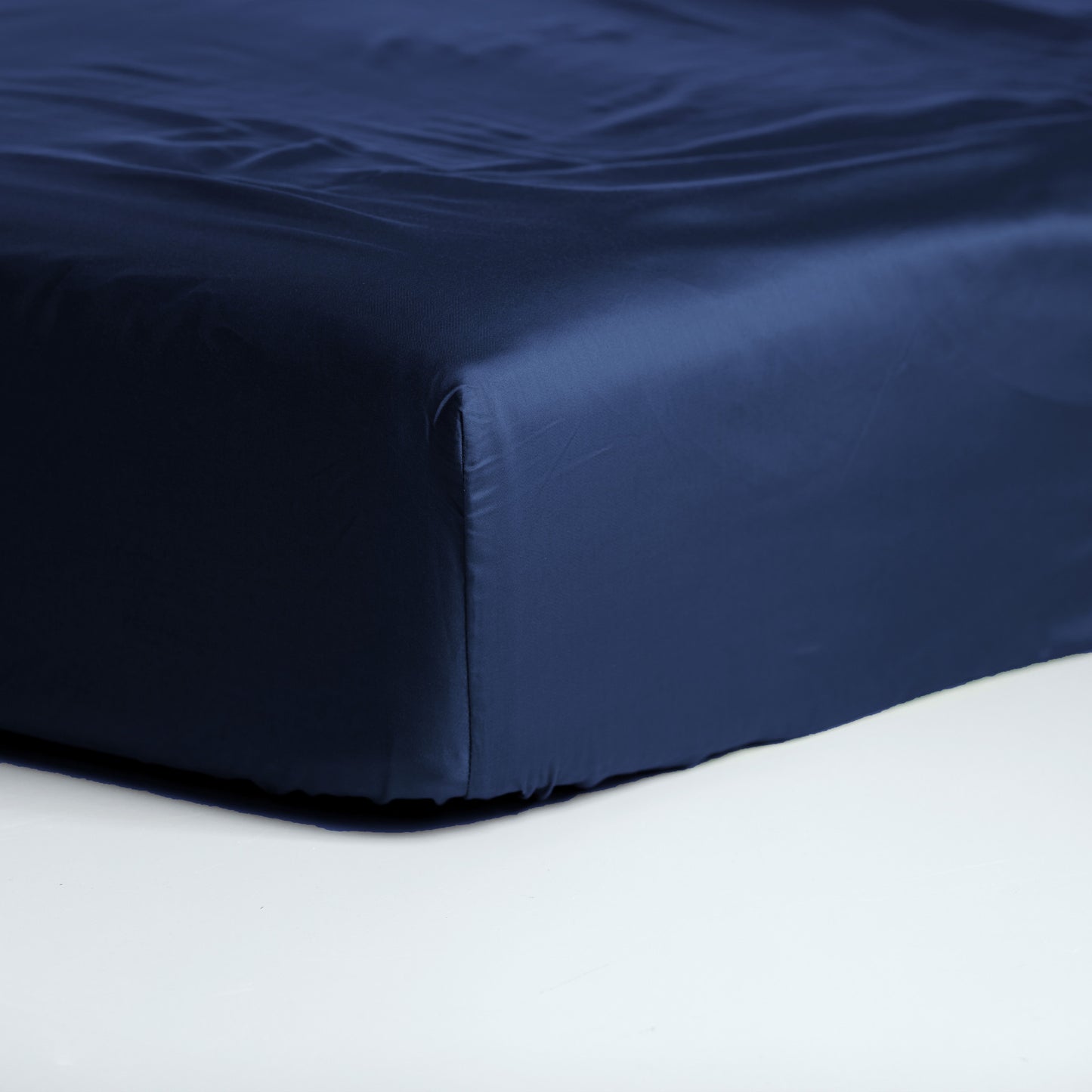 Sundays Spannbettlaken Baumwollsatin marineblau