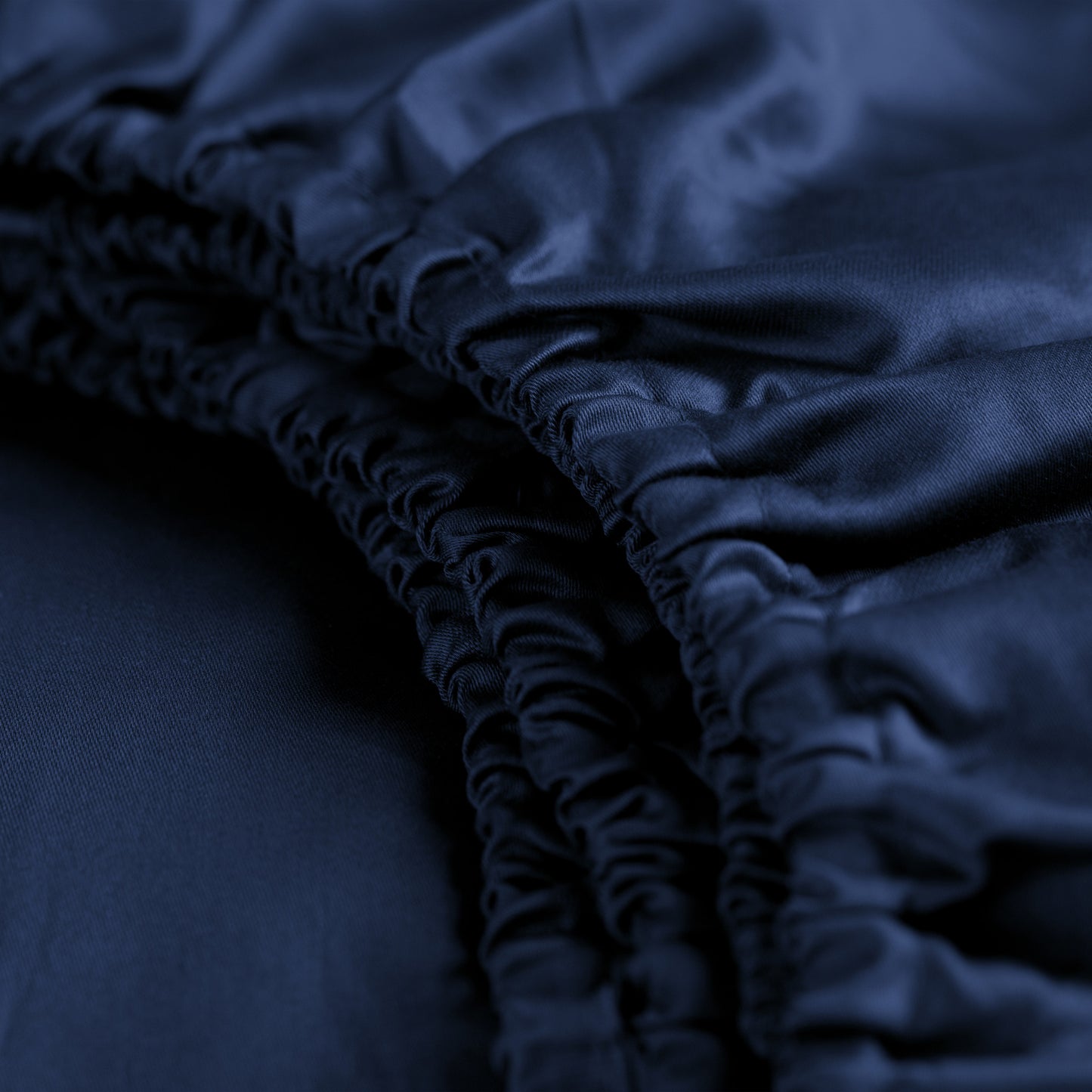 Sundays Spannbettlaken Baumwollsatin marineblau