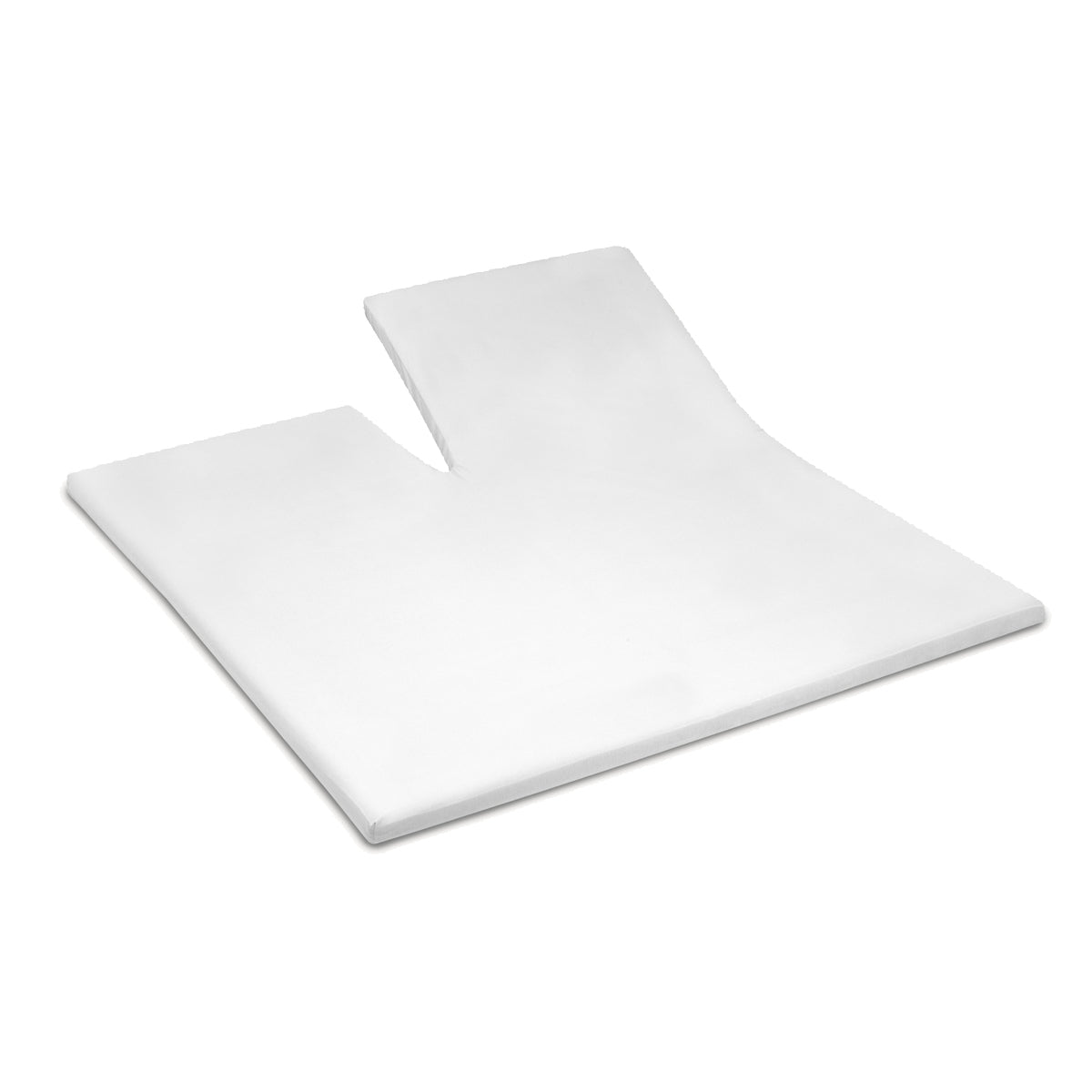 Sundays fitted sheet topper single split cotton satin white