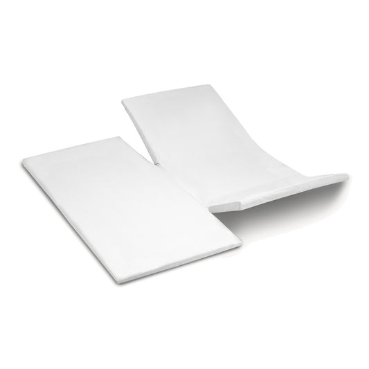 Sundays topper hoeslaken dubbele split katoen-satijn wit