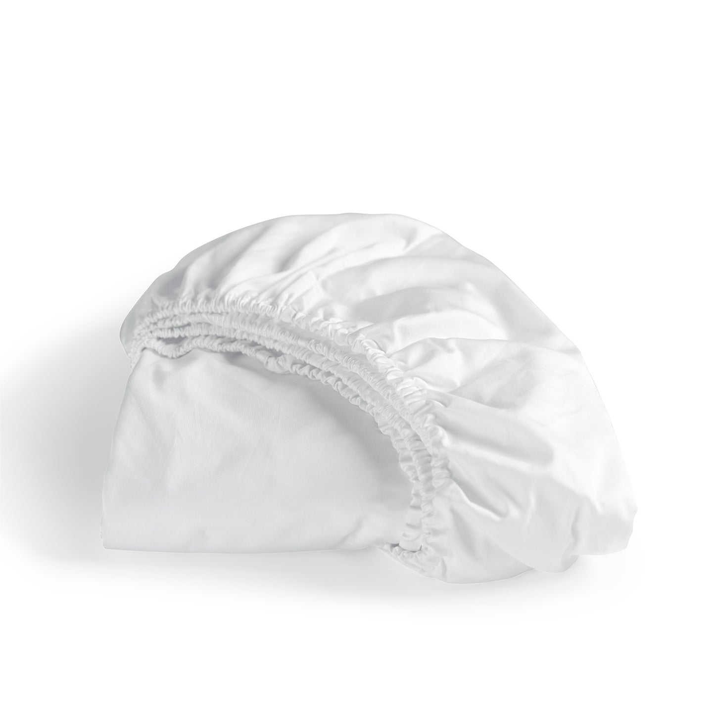 Sundays fitted sheet cotton satin white