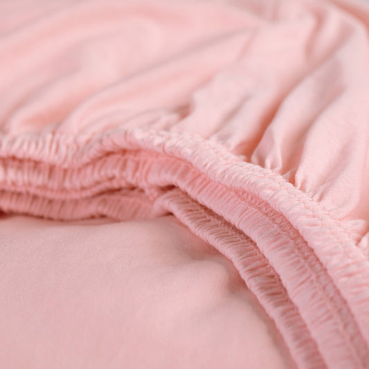 Fitted sheet jersey pink