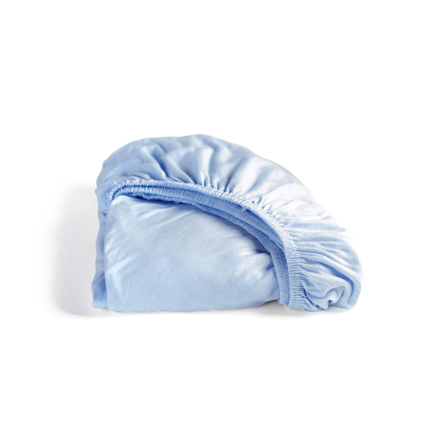 Fitted sheet jersey light blue