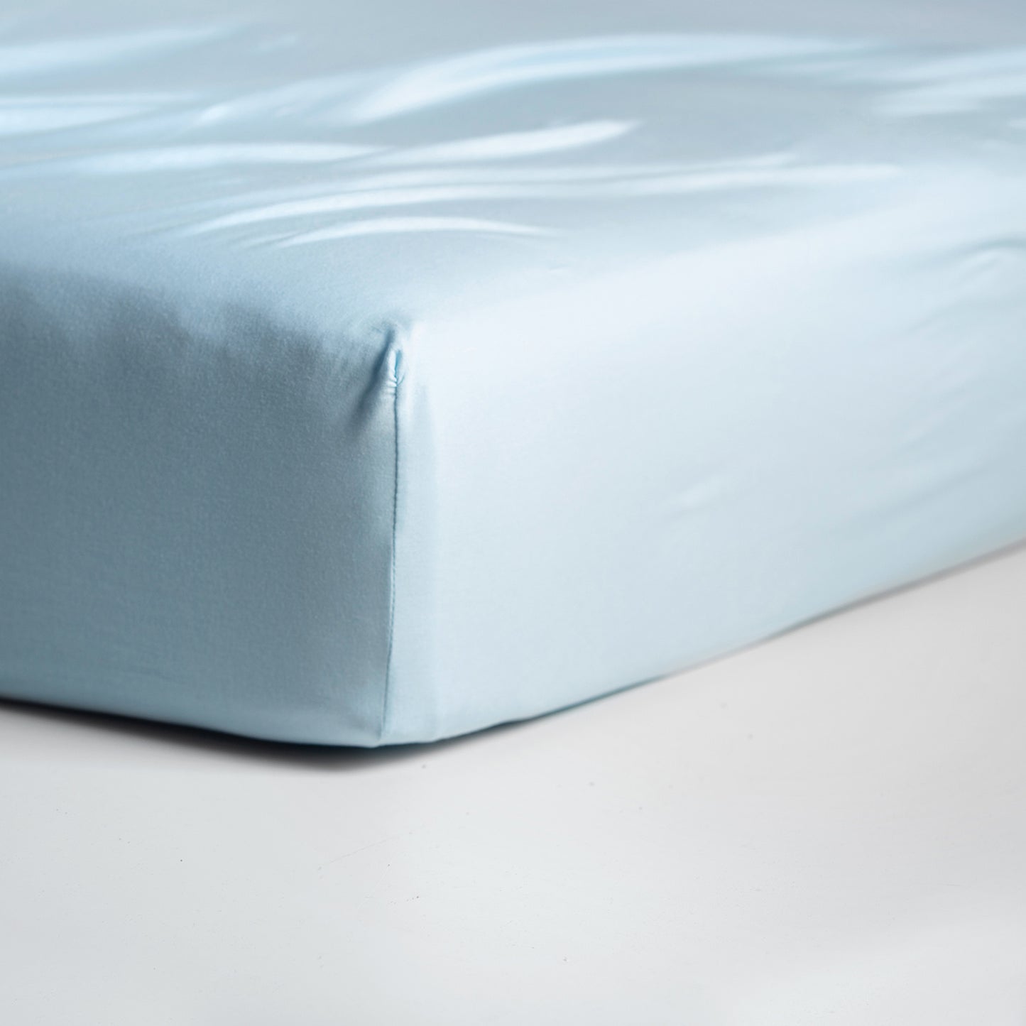 Fitted sheet jersey light blue