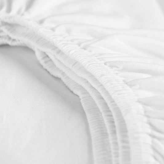 Fitted sheet double jersey white