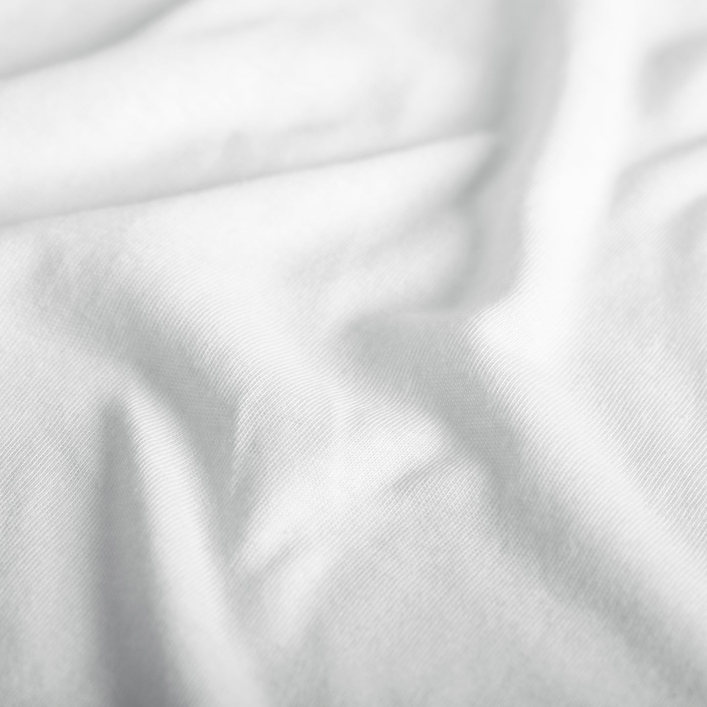 Topper hoeslaken enkele split double jersey wit